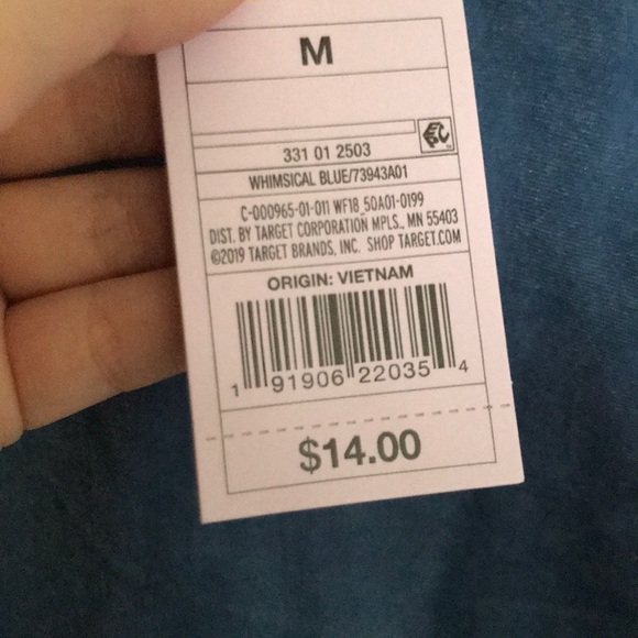 ON SALE 🌵 Wild Fable Velvet Light Blue Cami Top - Picture 3 of 3